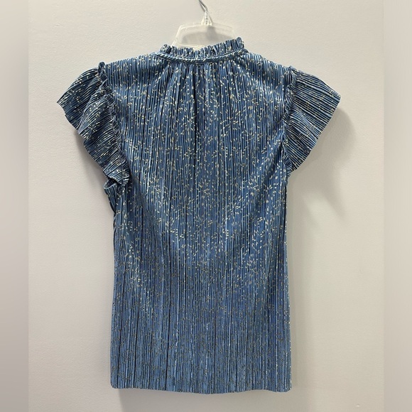 🌟 Tamara H Blue with Gold Spark Shirt 🌟 - Picture 5 of 7